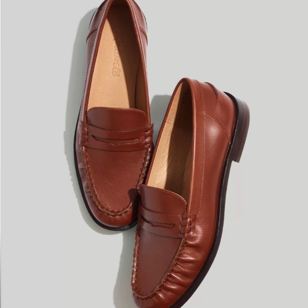 MADEWELL NYE Penny Loafer in Apple Butter *Like New* for Back-To-School